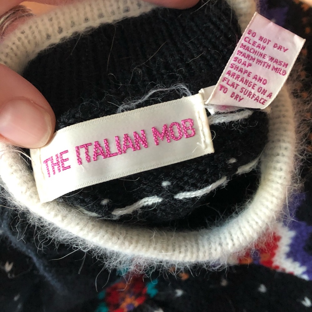 Vintage angora Italian Mob gorgeous sweater - Picture 10 of 12